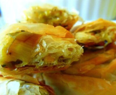 Постна баница с праз