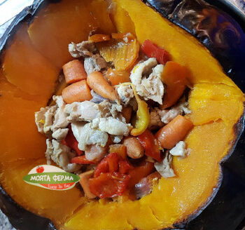 Пълнена тиква със заек