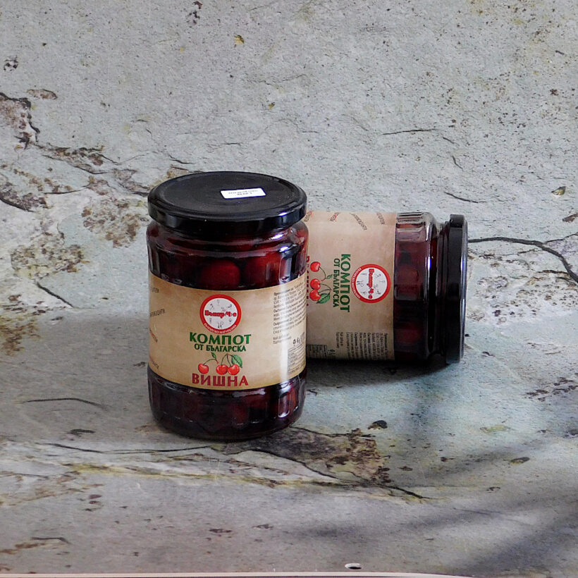 Компот от вишна 580 мл Бънарче Компот от вишна 580 мл Бънарче
