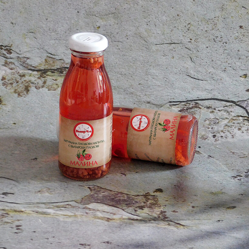 Натурална плодова напитка с малини 250 мл Бънарче Натурална плодова напитка с малини 250 мл Бънарче
