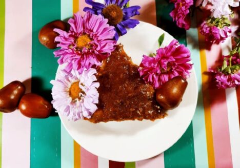 свеж чийзкейк с праскови и хинап